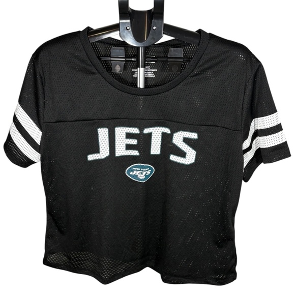 *NWT* NFL New York JETS - Team Apparel Women's Short Sleeve Crop Jersey, Size XL - Picture 1 of 8